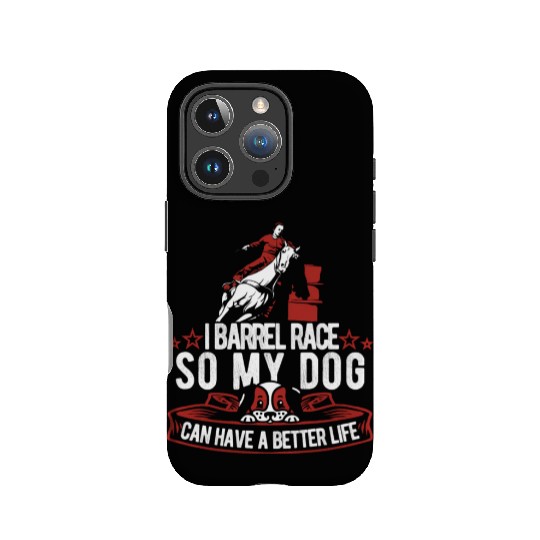 Horse Barrel Racing Dog IPhone Cases