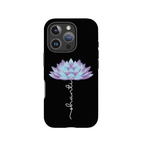 Yoga Lover Spiritual Shanti Lotus IPhone Cases