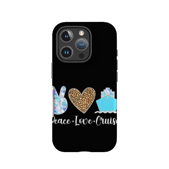 Peace Love Cruise Trip 2023 Vacation Girls Trip Cr IPhone Cases