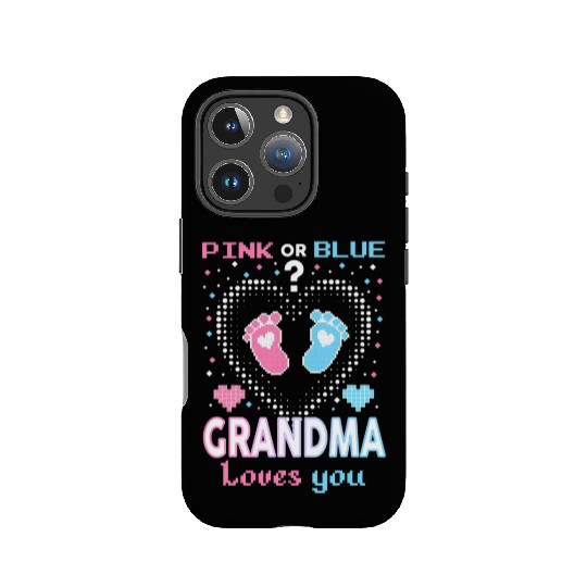 Pink Or Blue Grandma Loves You Gender Reveal Baby IPhone Cases