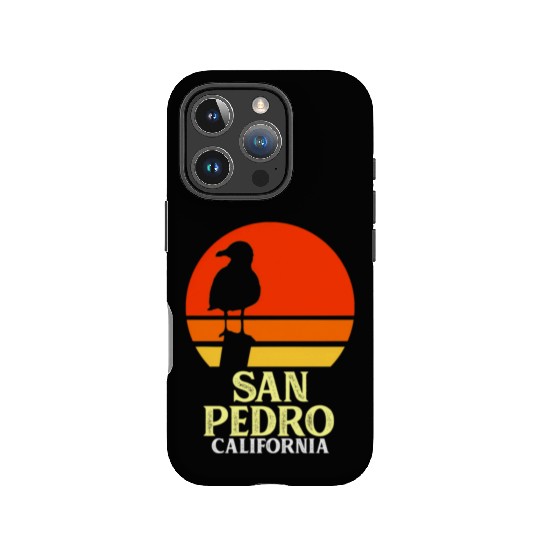 San Pedro California Beach Seagull IPhone Cases