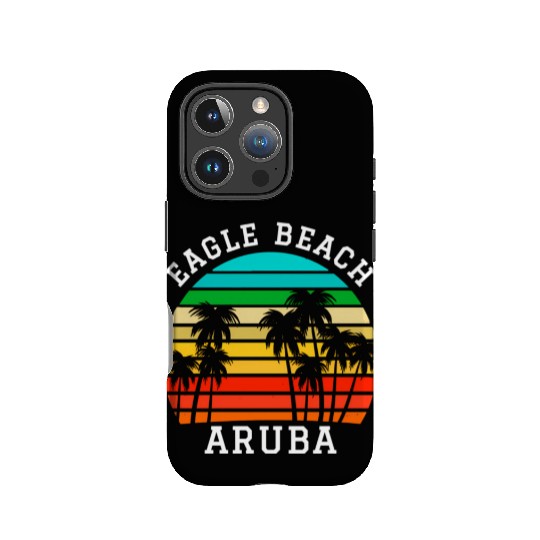 Eagle Beach Aruba Family Vacation Sunset Palm IPhone Cases