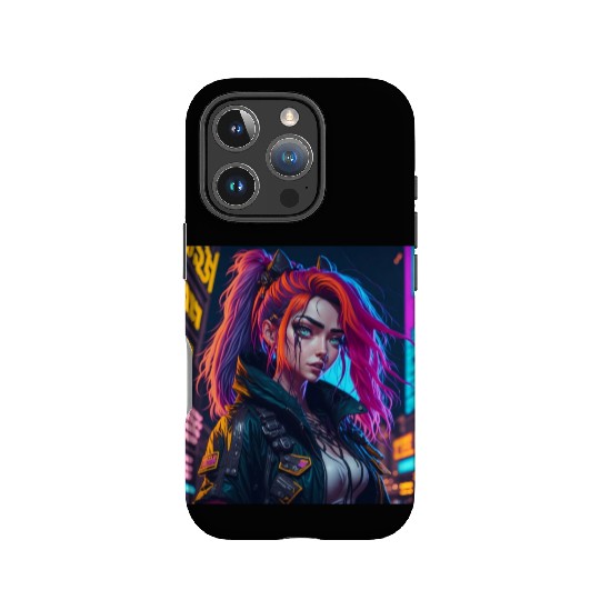 Cyberpunk Anime Girl IPhone Cases