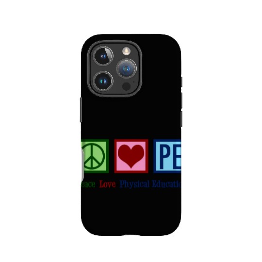 Peace Love Pe Teacher Physical Education IPhone Cases