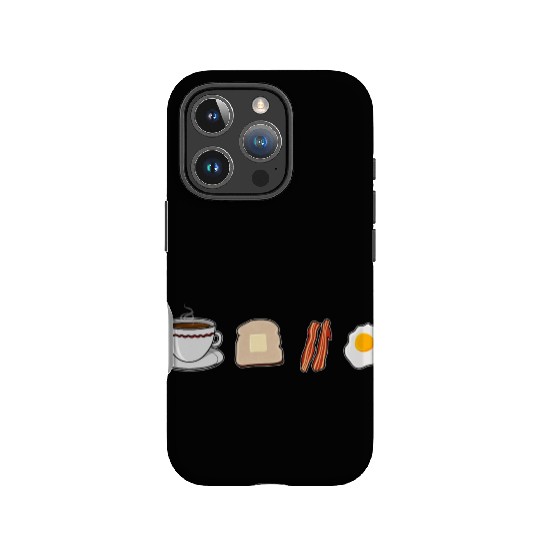 Breakfast Coffee Toast Bacon And Eggs Foodie Lover IPhone Cases