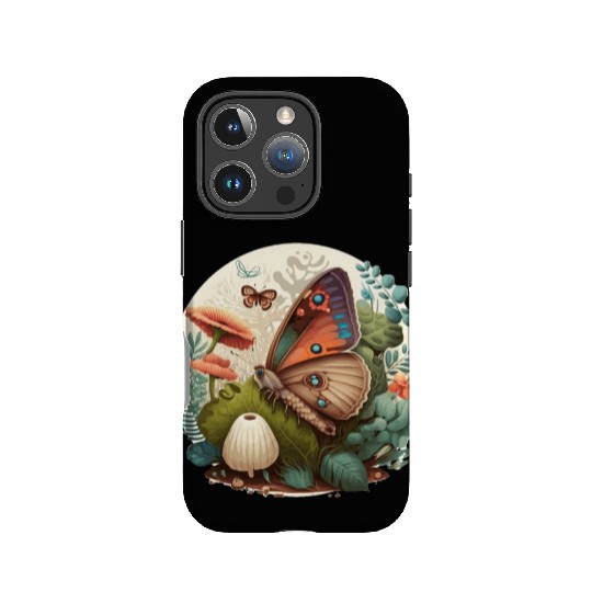 Cottagecore Butterfly Mushroom Plants Botanic Herb IPhone Cases