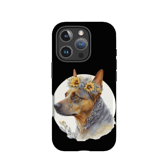 Cute Australian Cattle Sunflower Dog Breed Pet Pup IPhone Cases