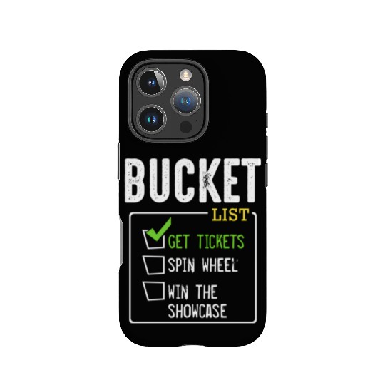 Bucket List Get Tickets Win Game Show Lucky IPhone Cases
