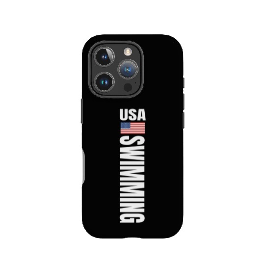 Usa Swimming American Flag Swim Sport Team IPhone Cases