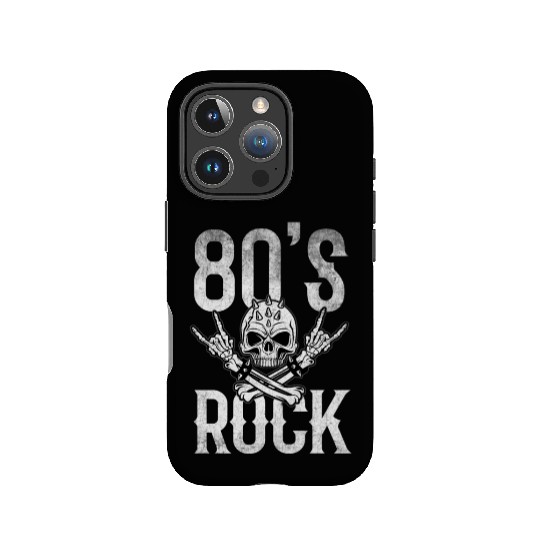 80S Rock And Roll Distressed Music Guitar Band IPhone Cases