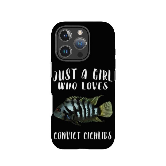 Just A Who Loves Convict Cichlids Fish IPhone Cases
