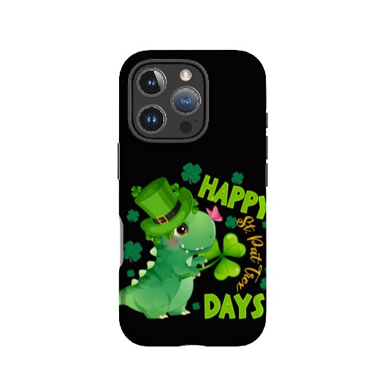 St Patric Day Dinosaur Dino Saurus Irish IPhone Cases