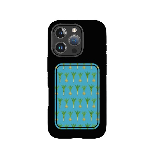 leek and onion pattern IPhone Cases