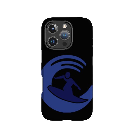 surfing logo IPhone Cases