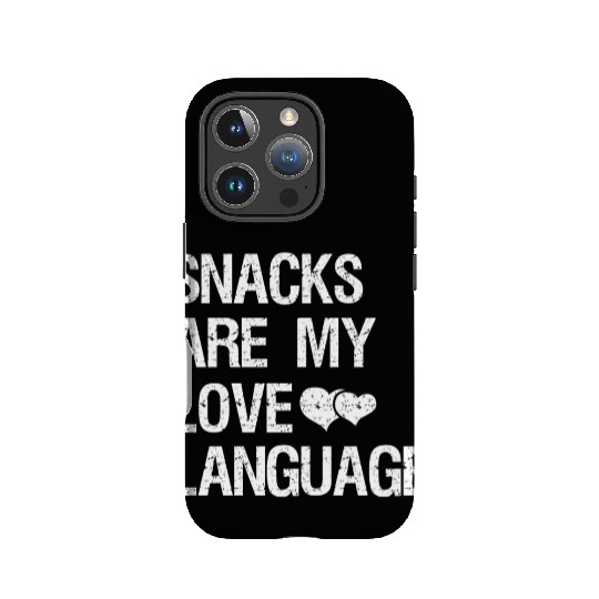 Snacks are my Love Language Funny Snack Lovers IPhone Cases