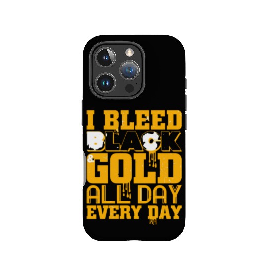 I Bleed Black And Gold IPhone Cases