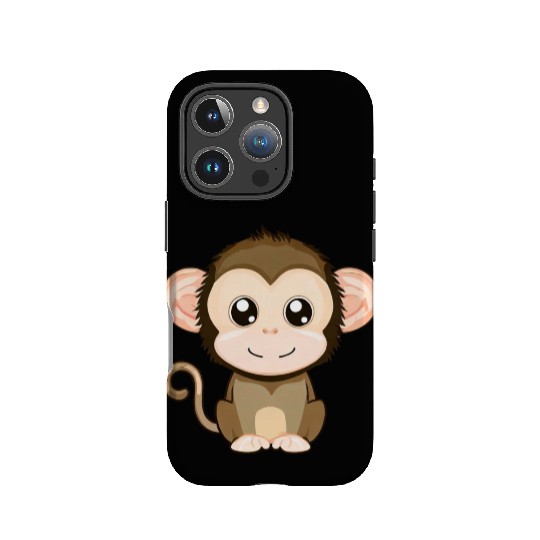 Cute, Joyful Monkey - Kawaii Style IPhone Cases