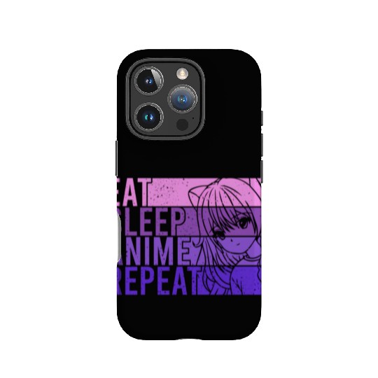 Anime IPhone Cases Eat Sleep Anime Repeat Anime
