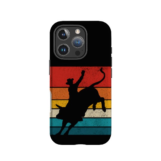 Bull Riding Rodeo Cowboy Western Bull Rider IPhone Cases