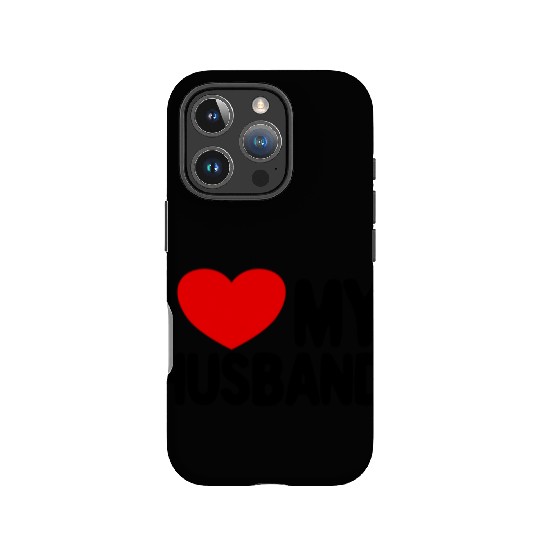 I Love My Husband Red Heart Wife I Love My Husband IPhone Cases