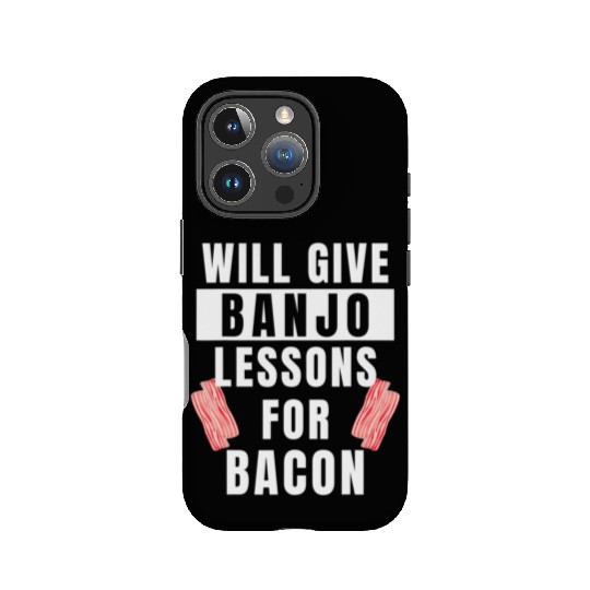 Banjo Player Lessons For Bacon Music Instrument IPhone Cases