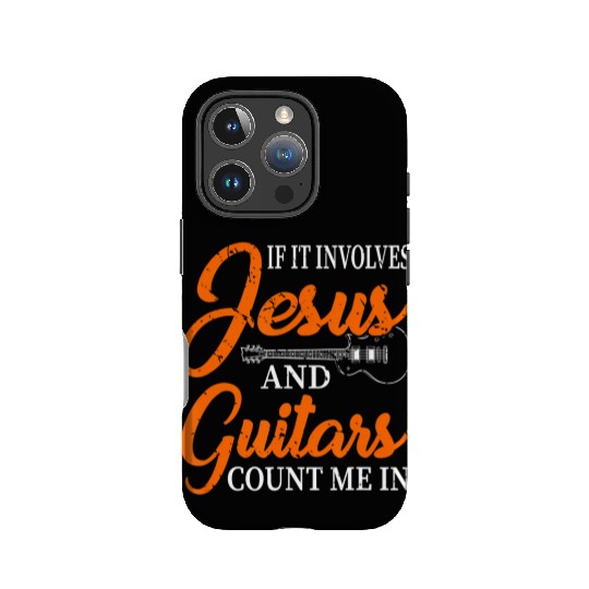 Funny Guitarist Christian Religious Guitar Player IPhone Cases