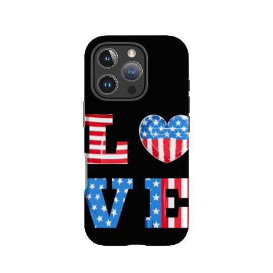 LOVE America Independence Day USA Patriots IPhone Cases