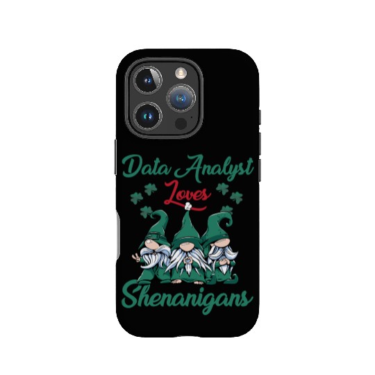 Data Analyst Shenanigans St. Patrick's IPhone Cases