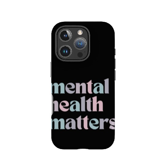 Mental Health Matters | Quote Mixed French Gray IPhone Cases