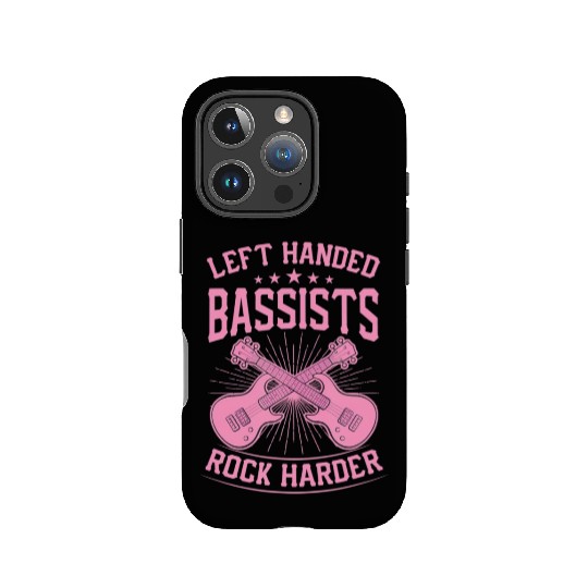Left Handed Bassists Rock Harder Bass Guitar IPhone Cases