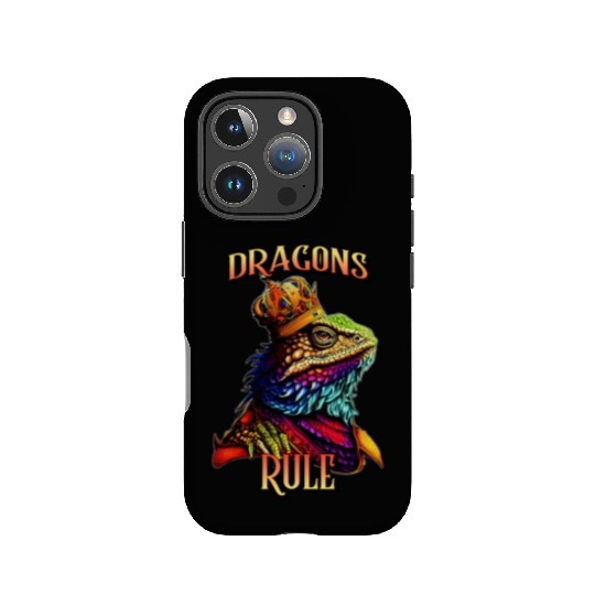 Dragons Rule Royal Beardie With A IPhone Cases