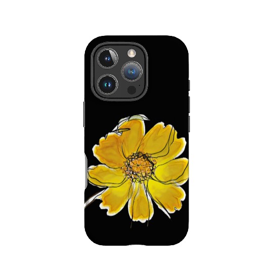 Radiant Yellow Blossom Flower IPhone Cases
