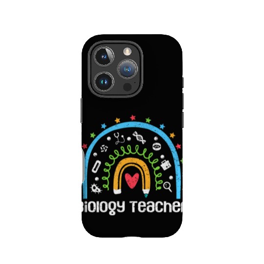 Biology Teacher Rainbow Biologist Back To School IPhone Cases