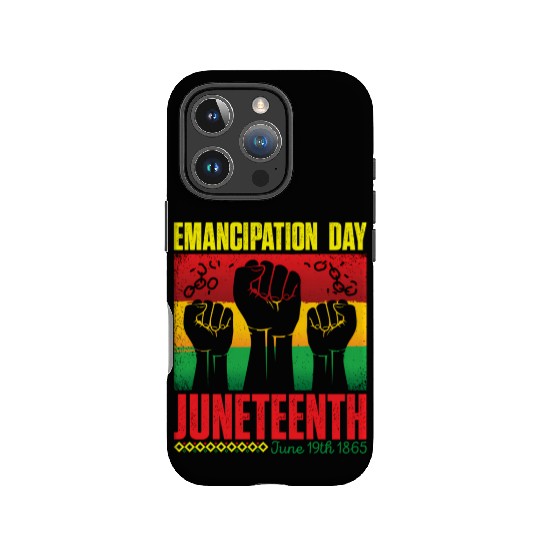 Ecipation Day 1865 African American Juneteenth Fla IPhone Cases