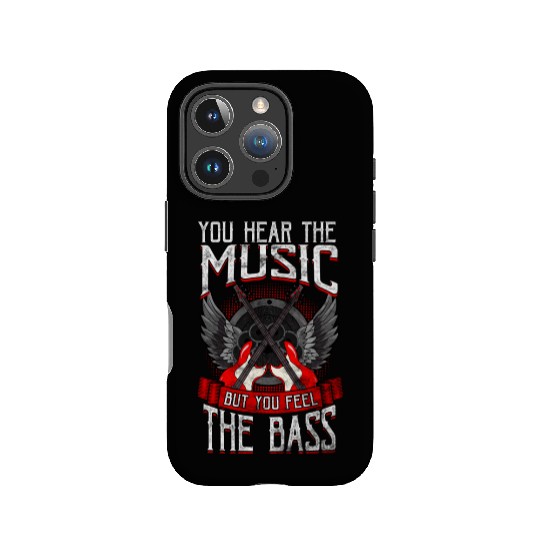 Hear The Music Feel The Bass Player Bassist IPhone Cases