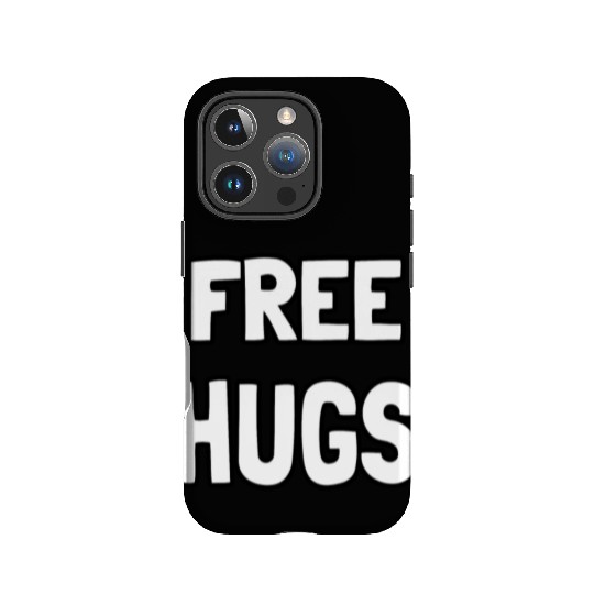 Free Hugs Optimist Hugging Wo IPhone Cases