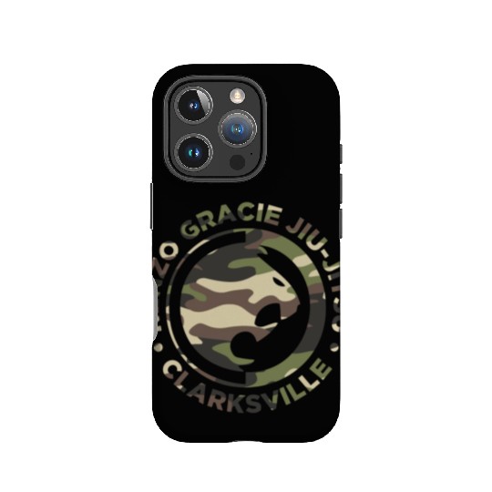 Renzo Gracie Jiu-Jitsu Clarksville Camouflage Logo IPhone Cases