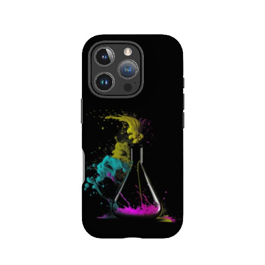 Chemist splash art tube retro chemistry laboratory IPhone Cases