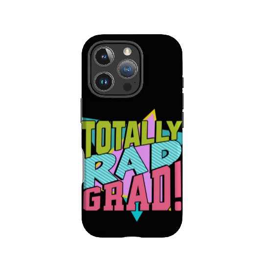 Totally Rad Grad 80'S 90'S Retro Graduation Class IPhone Cases