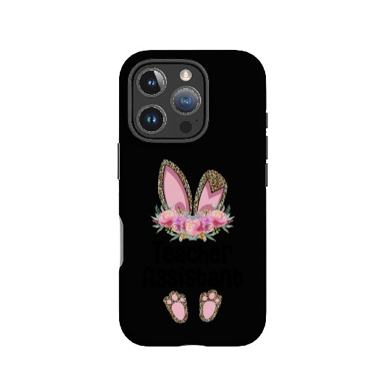 Easter Bunny Ear Teacher Leopard Teacher Assistant IPhone Cases