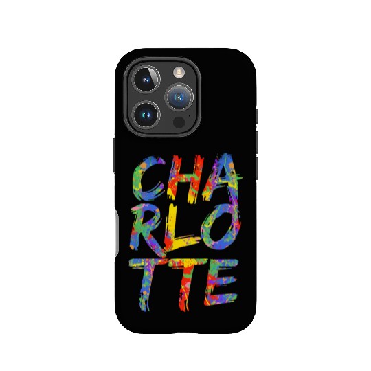 Charlotte Artwork Colorful Rainbow Carolina IPhone Cases