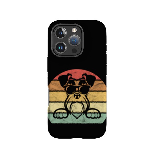 Schnauzer Black Sunglasses Pawsome Dog IPhone Cases