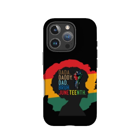 Dada Daddy Dad Bruh Retro Juneteenth Fathers Day IPhone Cases