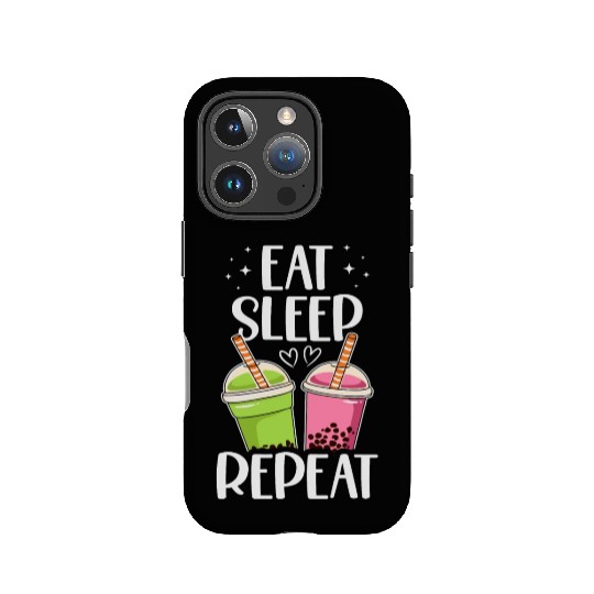 Eat Sleep Boba Tea Repeat Bubble Tea Lover Drinker IPhone Cases