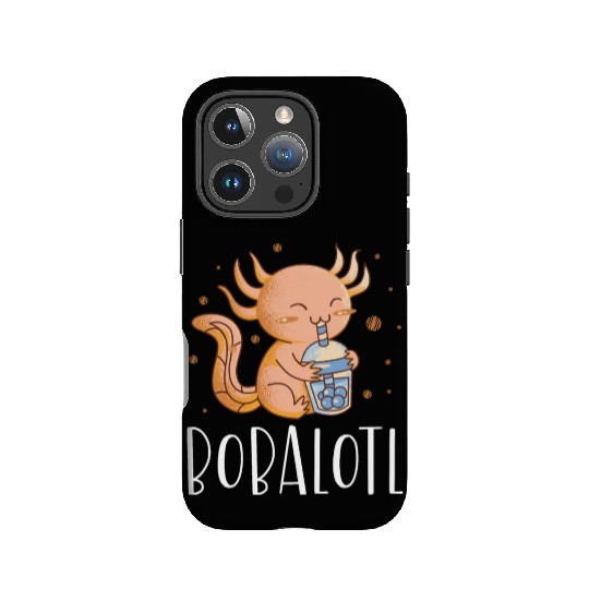Bobalotl Bubble Tea Lover Boba Tea Drinker Axolotl IPhone Cases