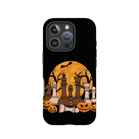 Chess Halloween Trick Or Treat Chess Board Game IPhone Cases