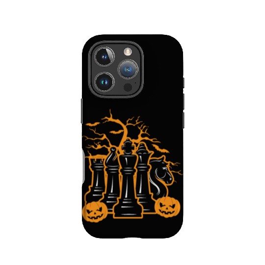 Chess Halloween Trick Or Treat Chess Board Game IPhone Cases