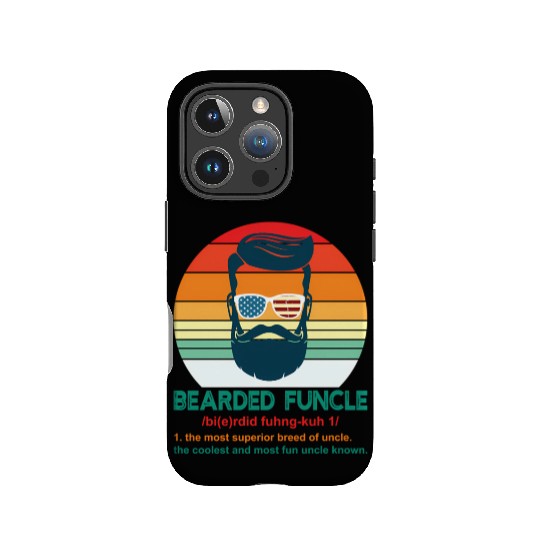 Bearded Funcle Definition Uncle IPhone Cases