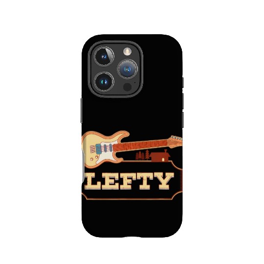 Left Handed Guitarist Lefty Guitar Player Left IPhone Cases