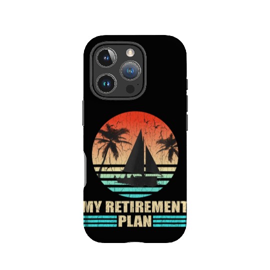 Retro Sailing Distressed Retirement Plan IPhone Cases